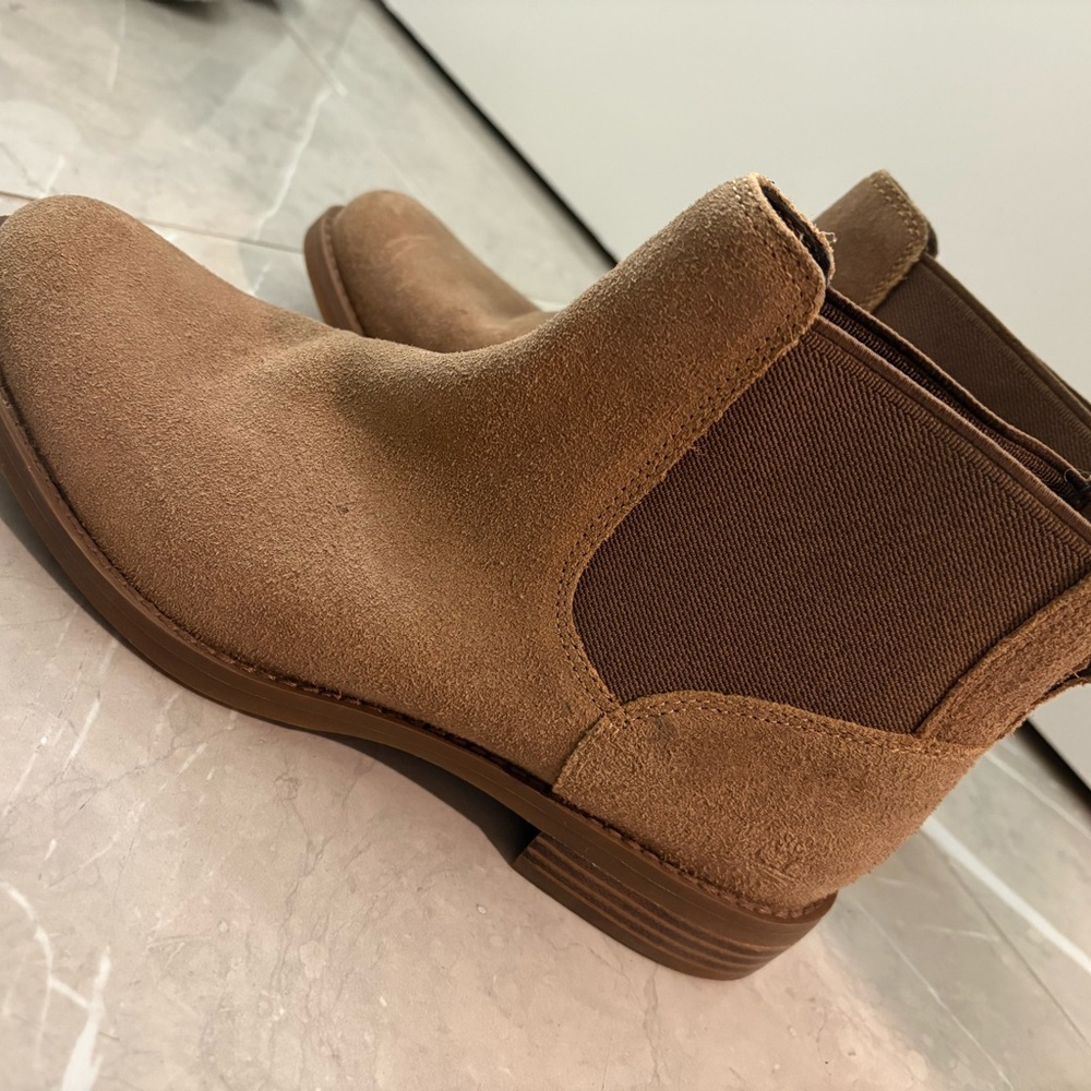 Tan Suede Ankle Boots